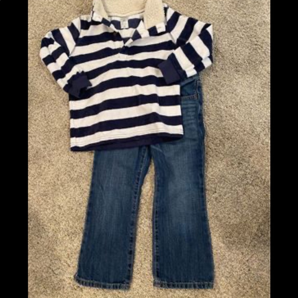 4/4T Sweater Jean Set